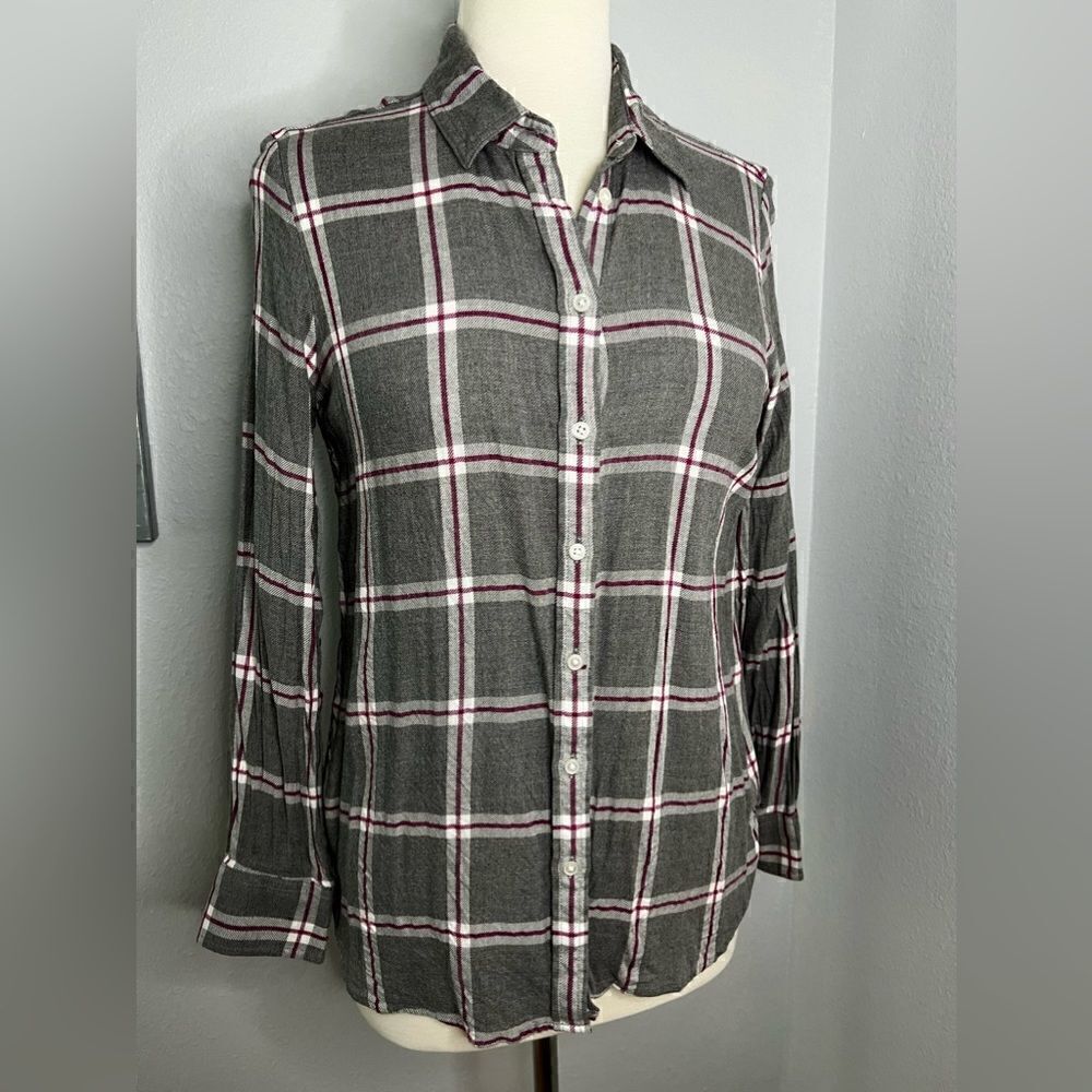 Banana Republic side medium button down flannel size M
